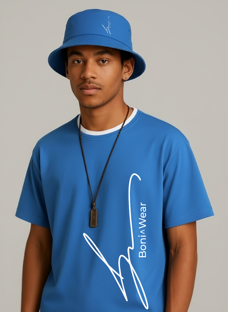Men's Script/Classic Ensemble - Boxy Ringer Tee & Bucket Hat
