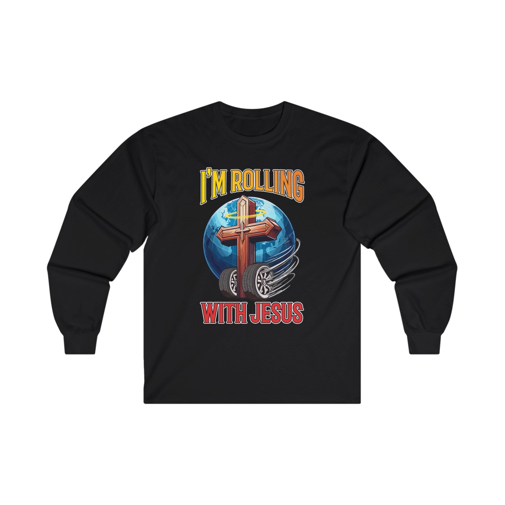 IM ROLLING WITH JESUS Ultra Cotton Long Sleeve Tee-