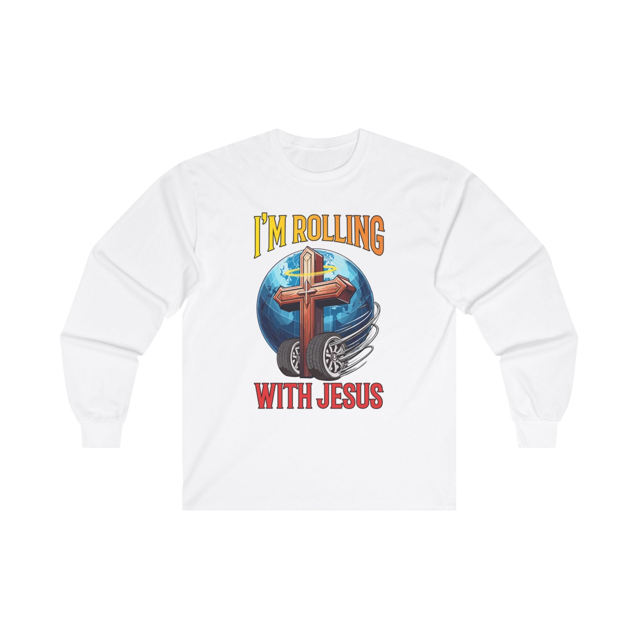IM ROLLING WITH JESUS Ultra Cotton Long Sleeve Tee-