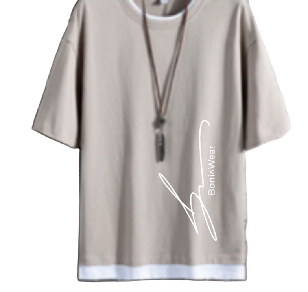 Men's Script/Classic Oversized Ringer Tee