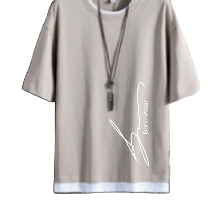 Men's Script/Classic Oversized Ringer Tee