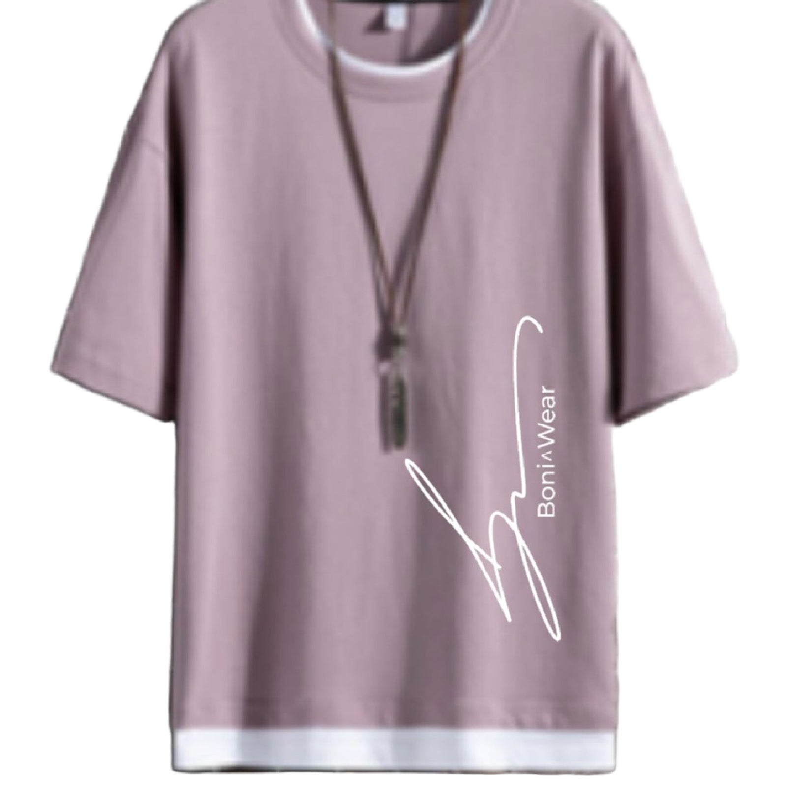 Men's Script/Classic Oversized Ringer Tee