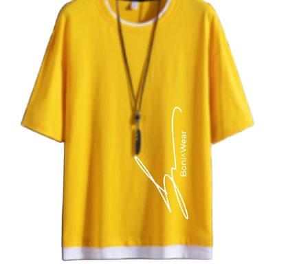 Men's Script/Classic Oversized Ringer Tee