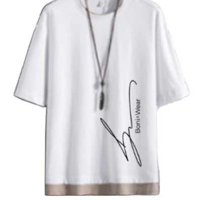 Men's Script/Classic Oversized Ringer Tee