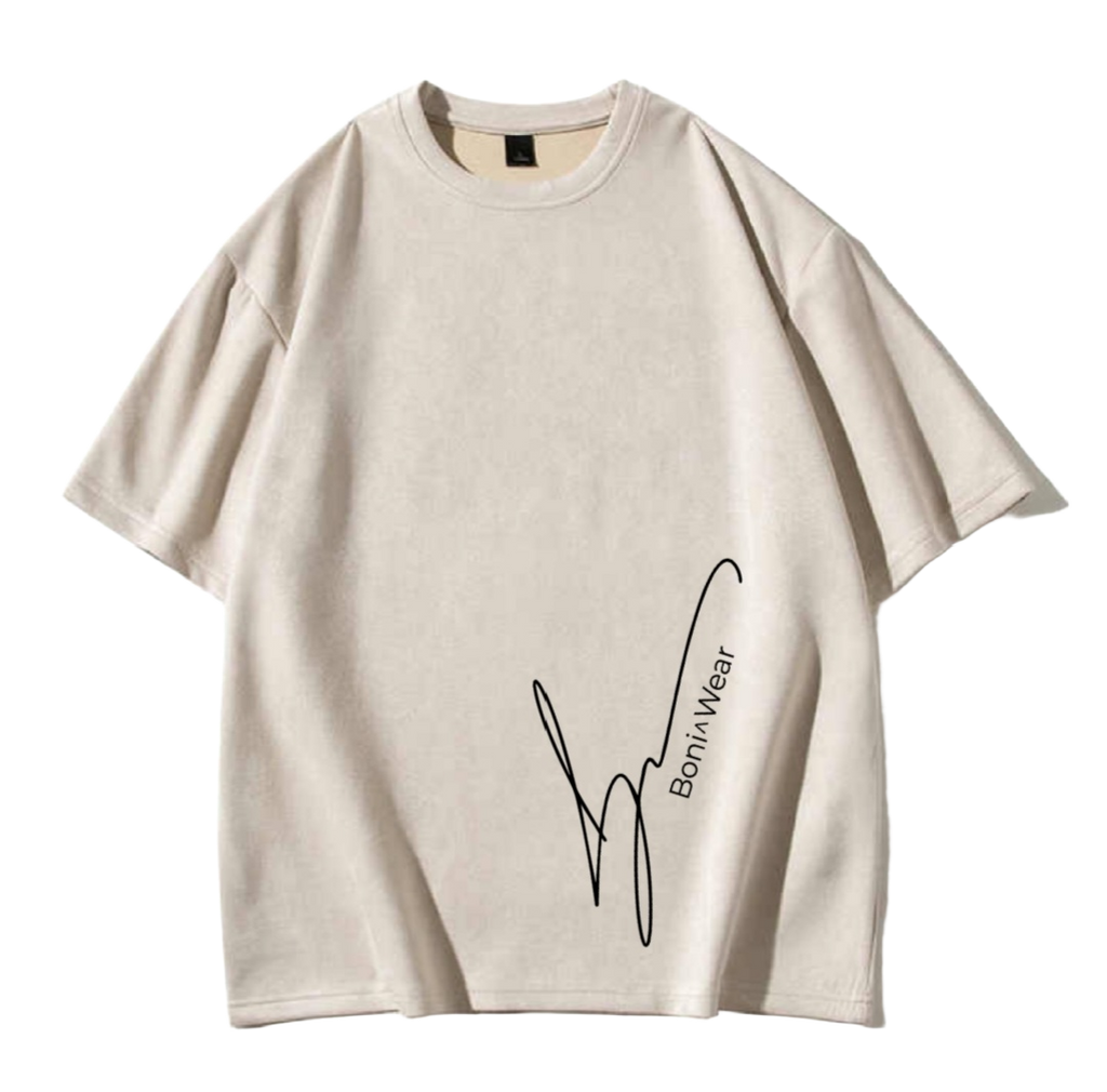 Men's Script/Classic Ultra Suede Oversized Tee