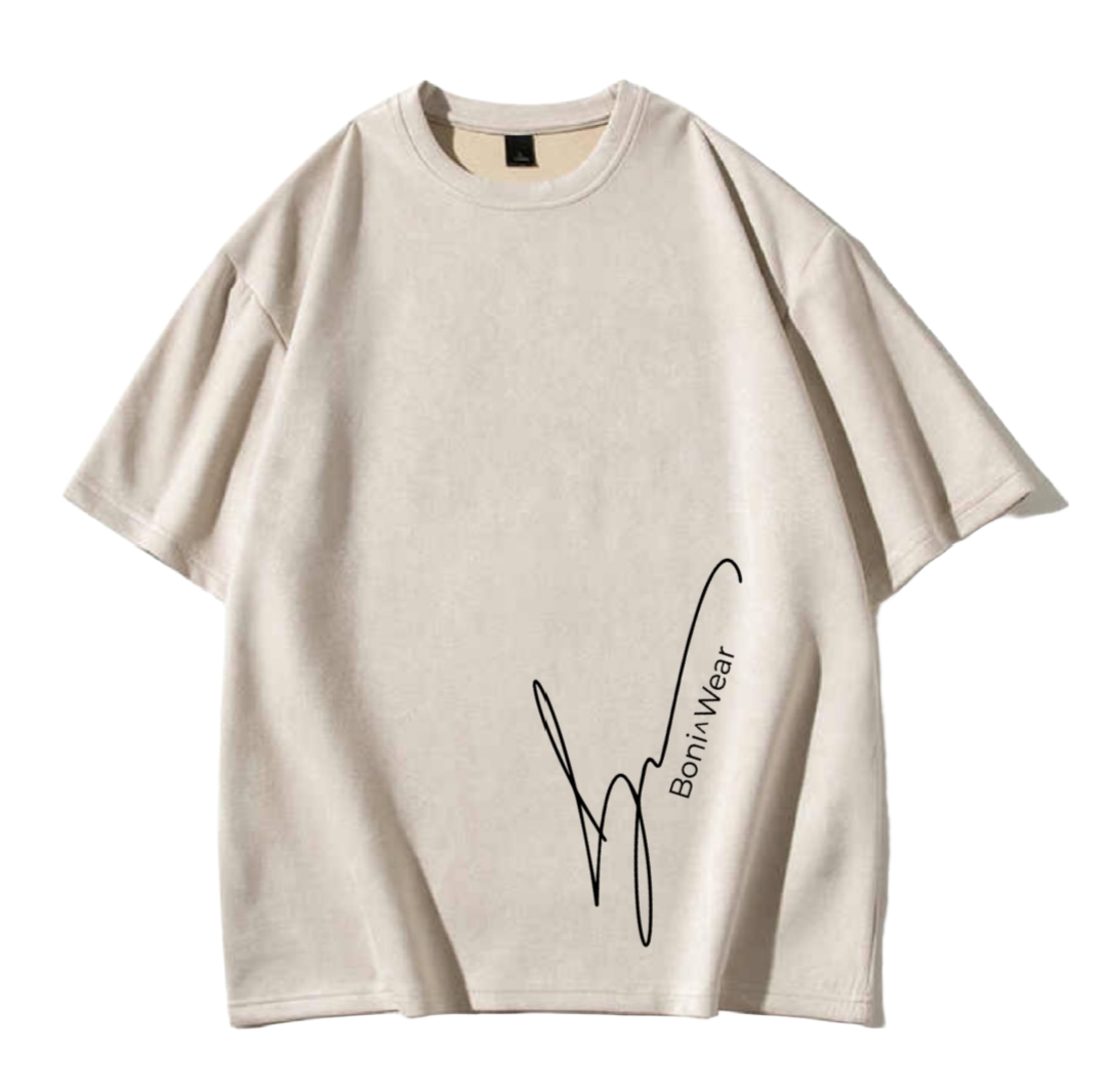 Men's Script/Classic Ultra Suede Oversized Tee