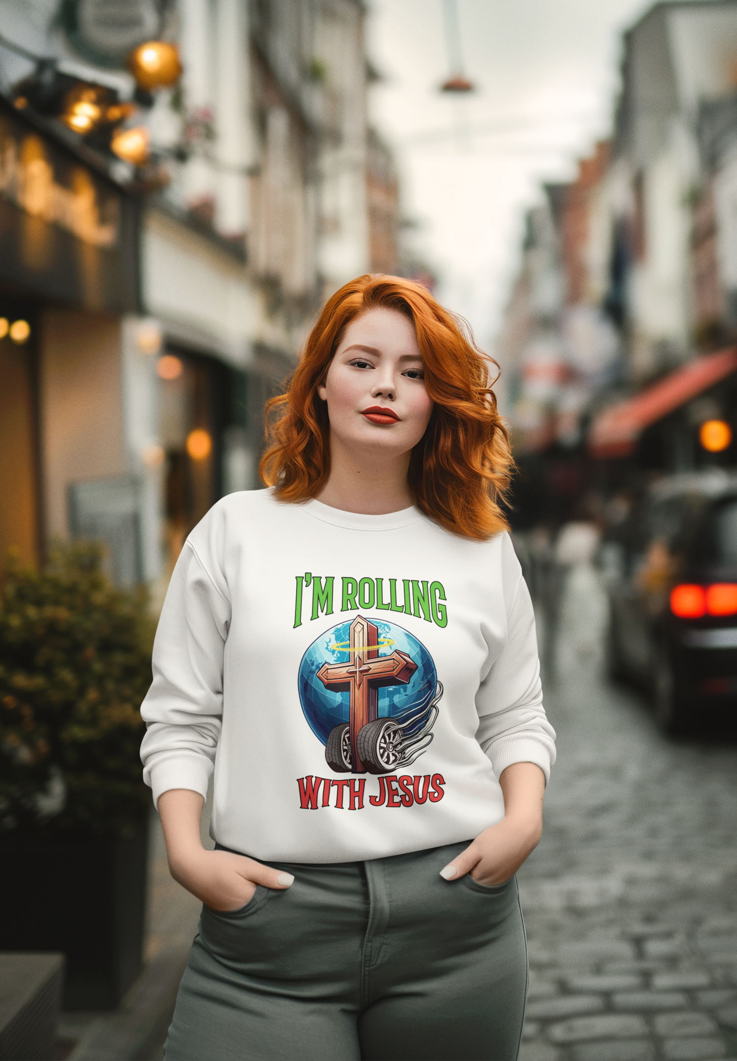 Rolling with Jesus Sweatshirt