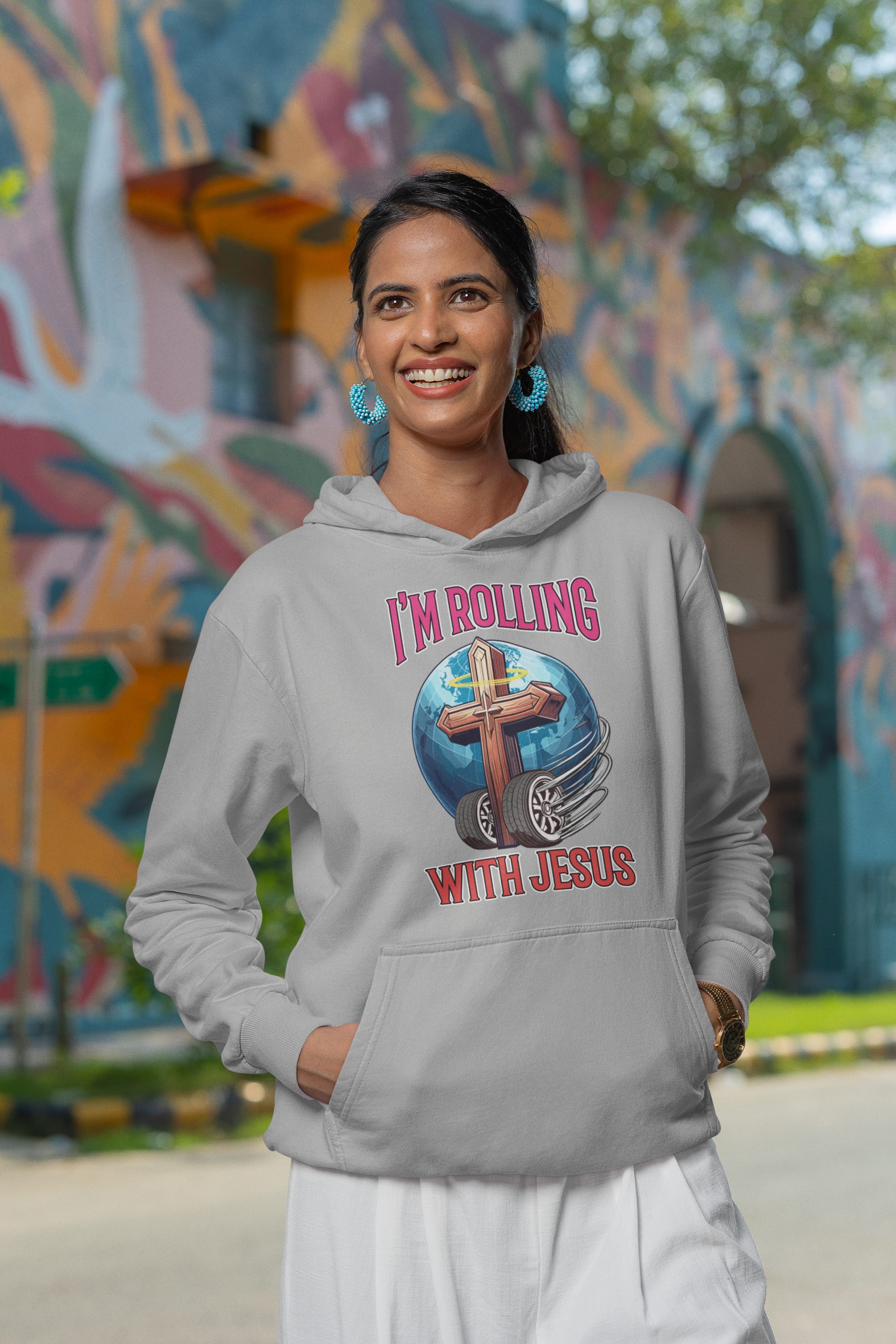 Rolling with Jesus Hoodie