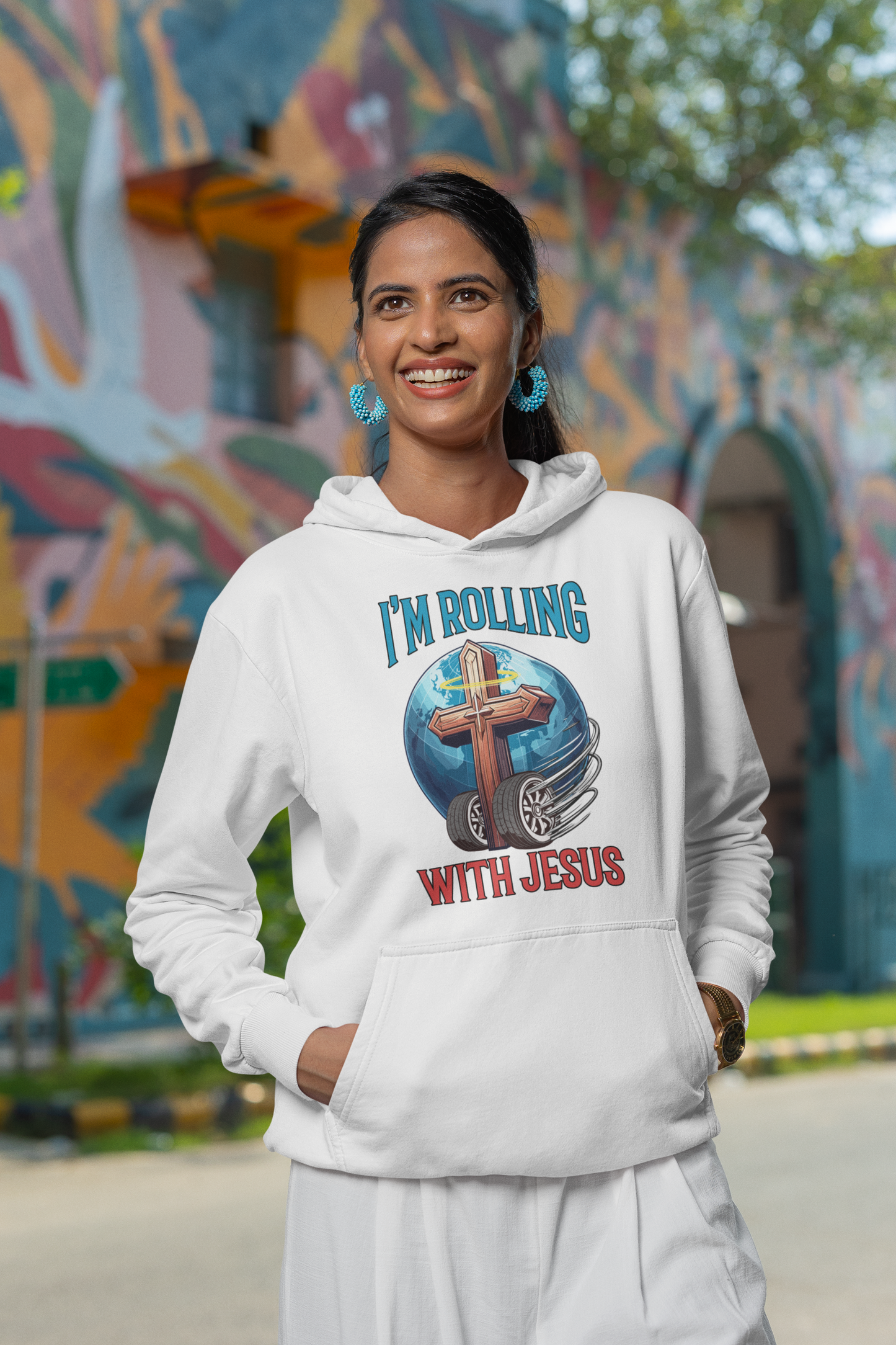Rolling with Jesus Hoodie