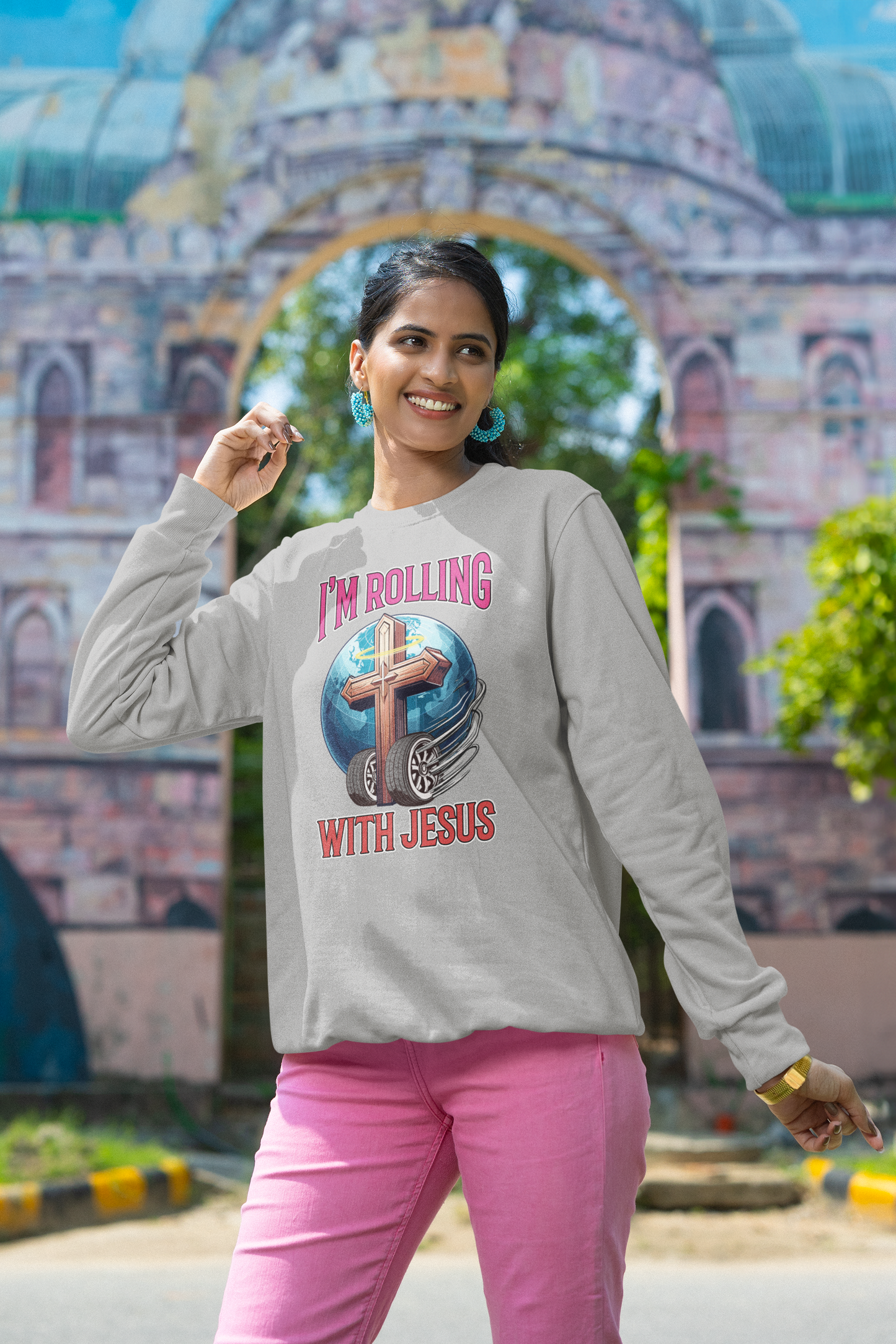 Rolling with Jesus Sweatshirt