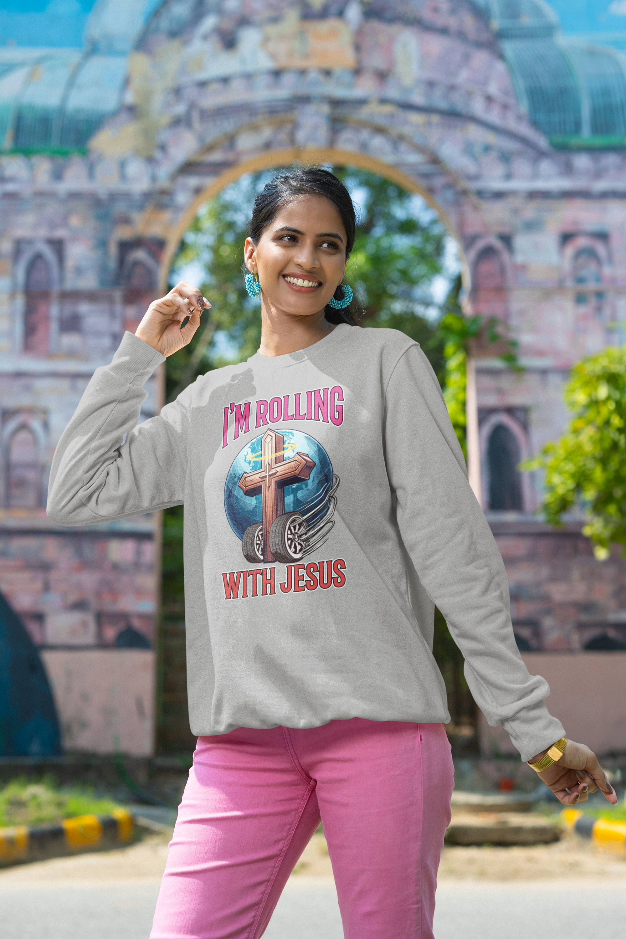 Rolling with Jesus Sweatshirt