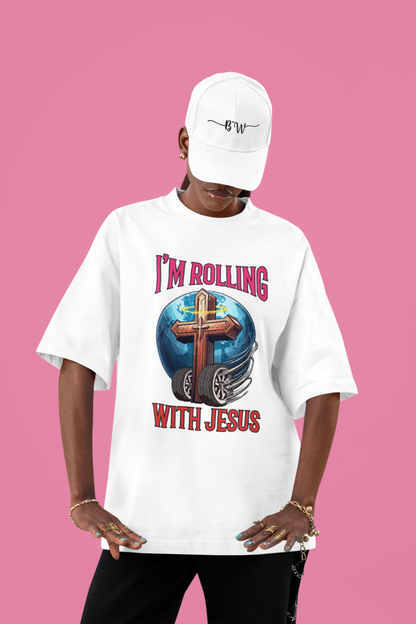 Rolling with Jesus Oversized T-Shirt
