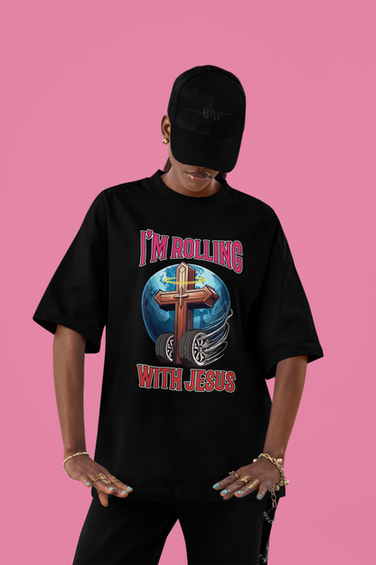Rolling with Jesus Oversized T-Shirt