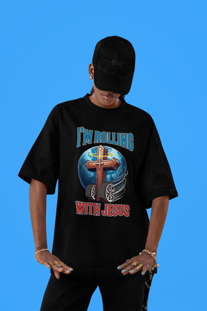 Rolling with Jesus Oversized T-Shirt