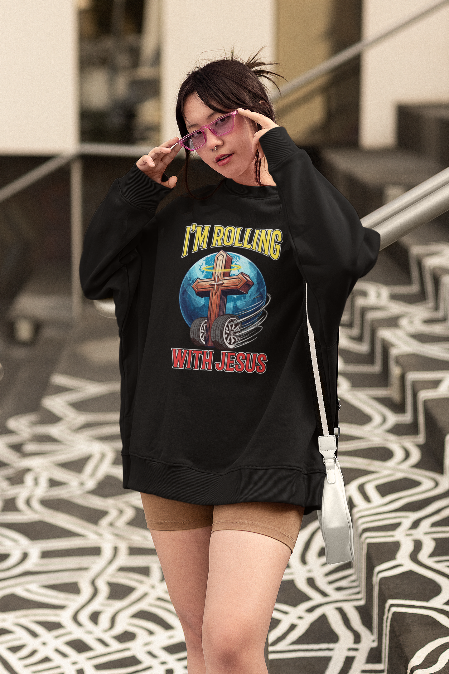 Rolling with Jesus Sweatshirt