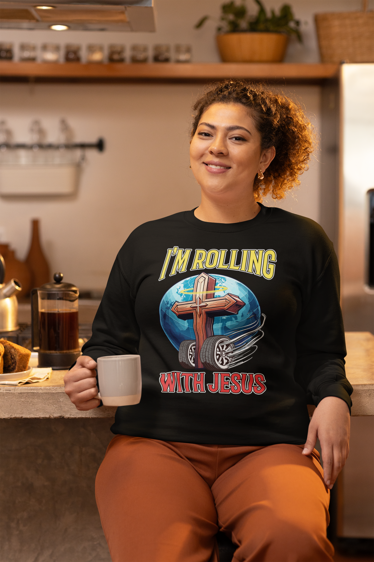 Rolling with Jesus Sweatshirt