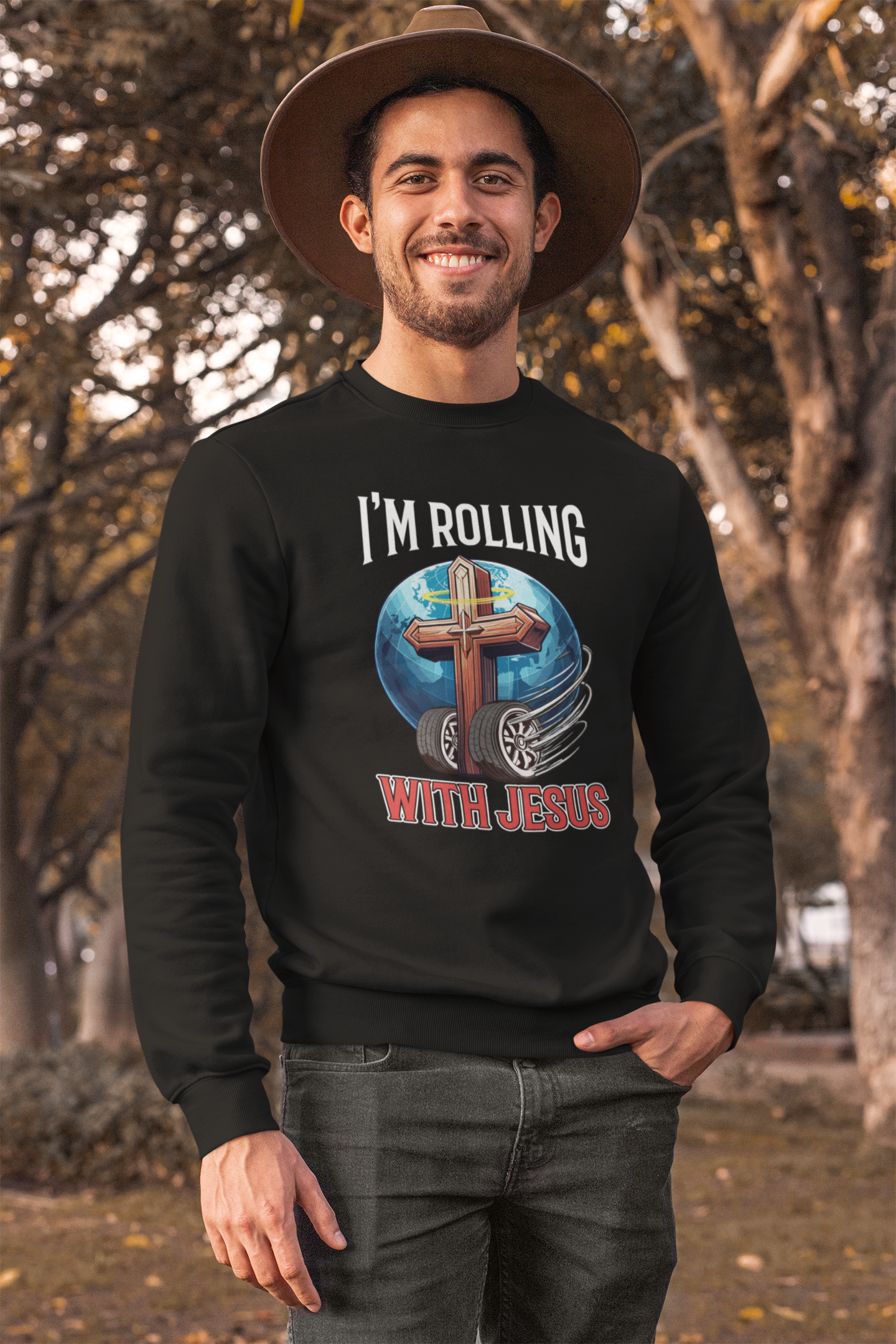 Rolling with Jesus Sweatshirt