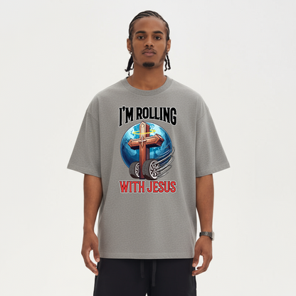 Rolling with Jesus Oversized T-Shirt