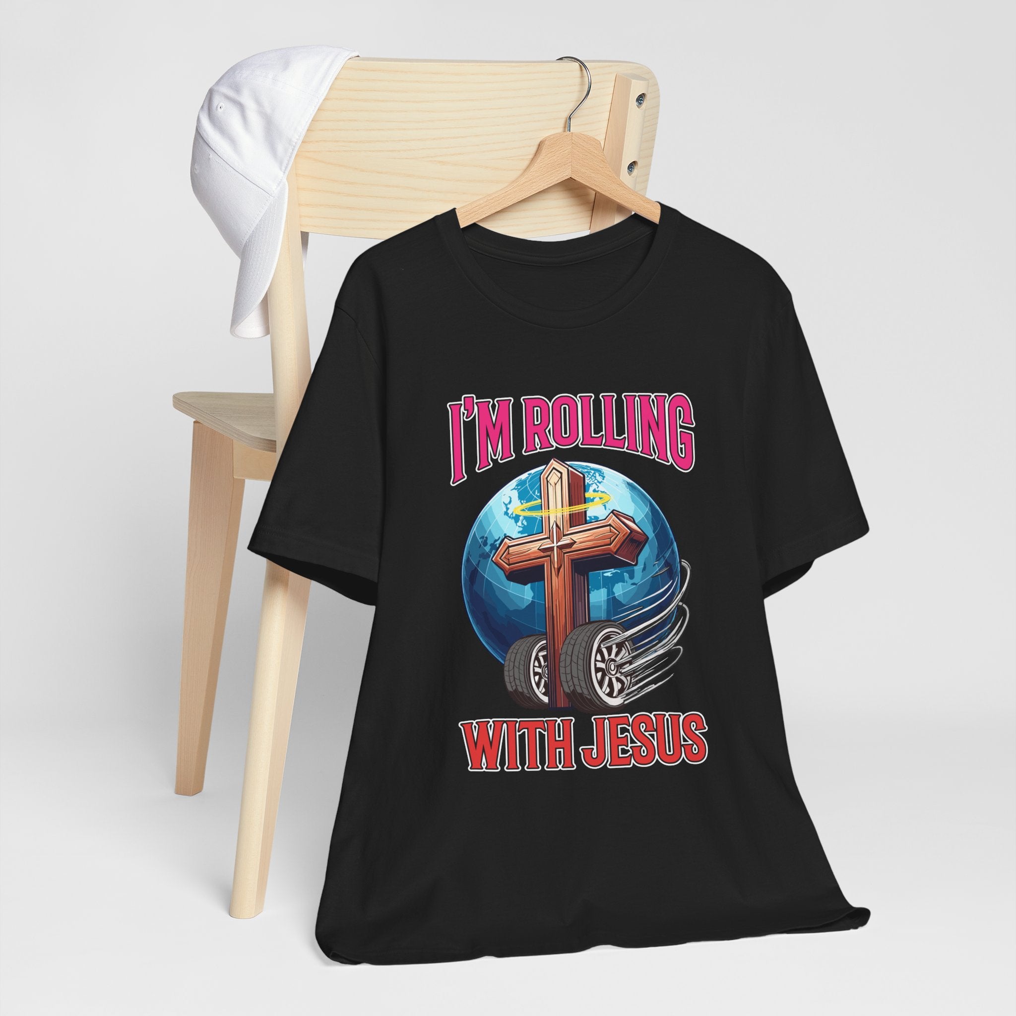 IM ROLLING WITH JESUS Regular Short Sleeve Tee