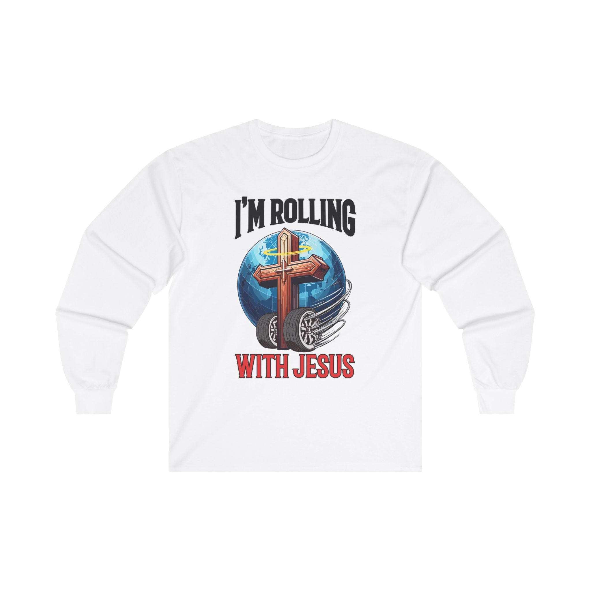 IM ROLLING WITH JESUS Ultra Cotton Long Sleeve Tee-