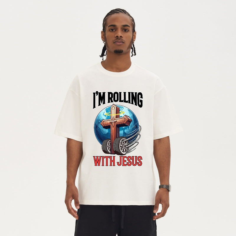 Rolling with Jesus Oversized T-Shirt