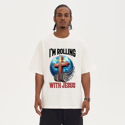 Rolling with Jesus Oversized T-Shirt