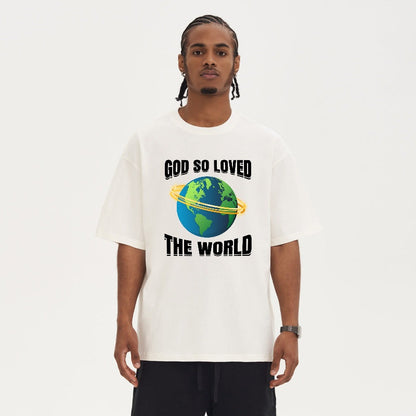 God So Loved Oversized Tshirt