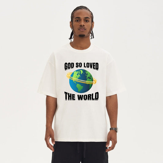 God So Loved Oversized Tshirt