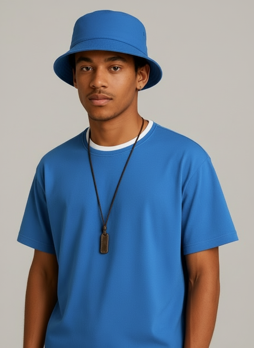 Two Toned over-size fit t-shirt with matching fisher hat