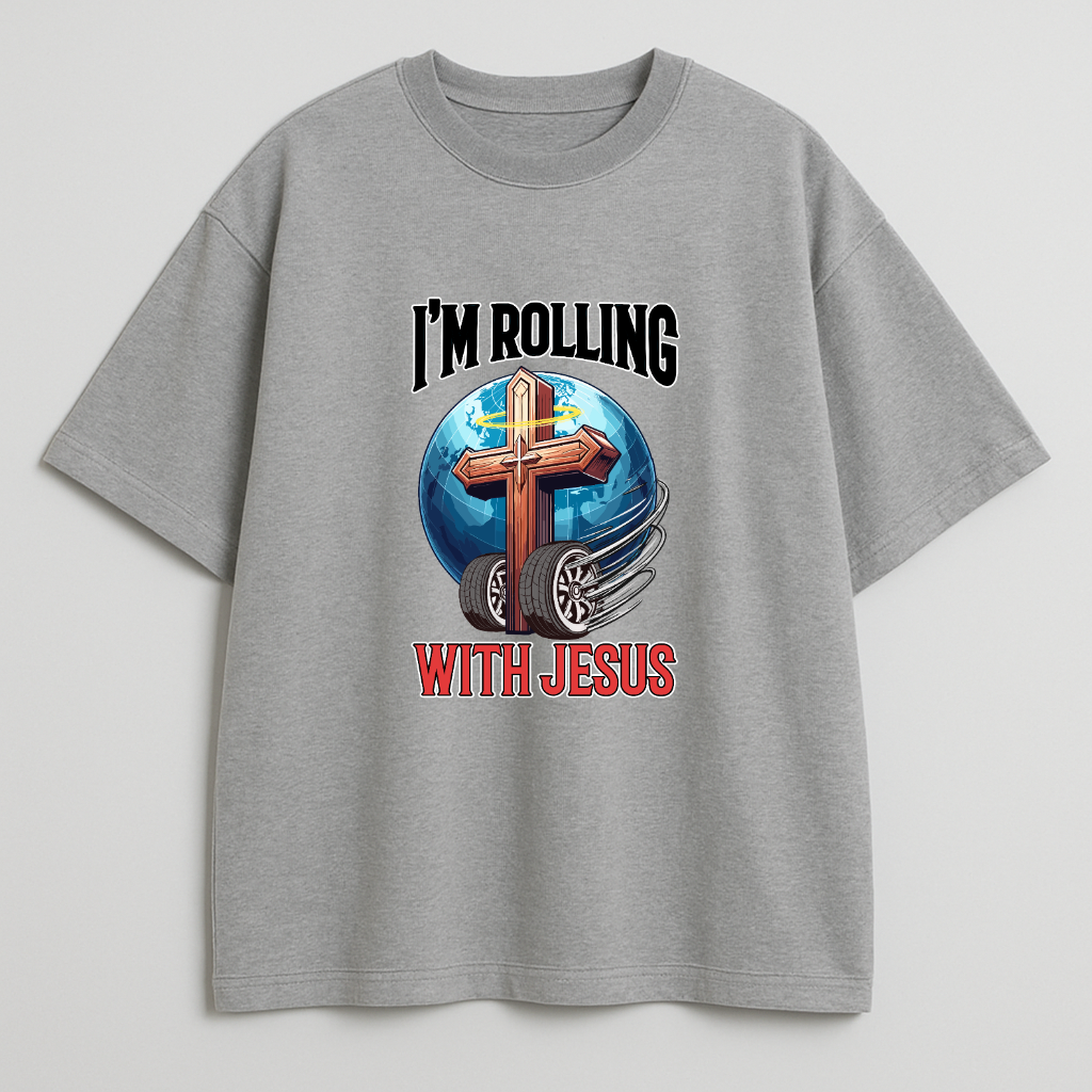 Rolling with Jesus Oversized T-Shirt