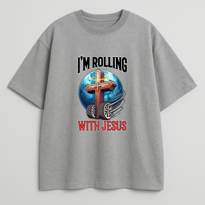 Rolling with Jesus Oversized T-Shirt