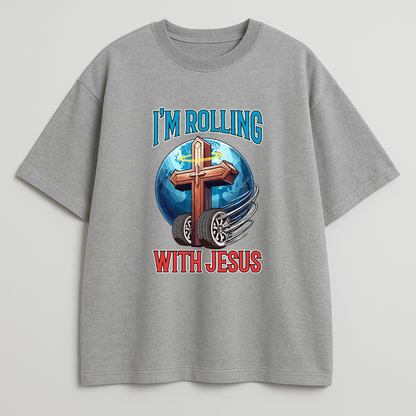 Rolling with Jesus Oversized T-Shirt