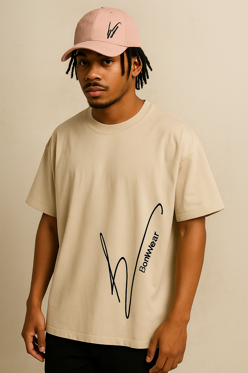 Ultra Suede Fabric Oversized Fit with Matching Cap