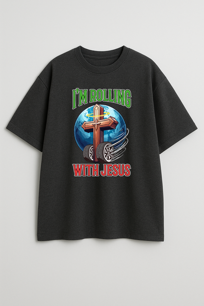 Rolling with Jesus Oversized T-Shirt