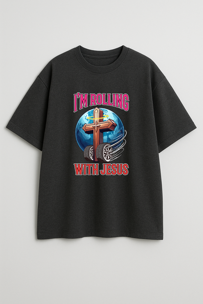 Rolling with Jesus Oversized T-Shirt