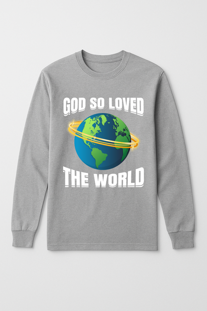 God So Loved Longsleeve Tshirt