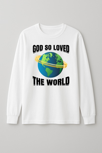 God So Loved Longsleeve Tshirt