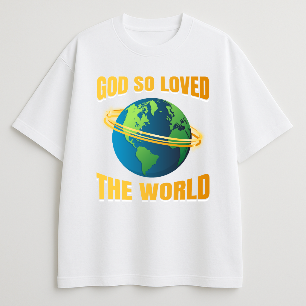 God So Loved Oversized T-Shirt
