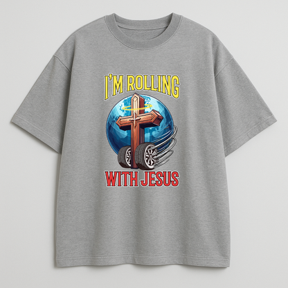 Rolling with Jesus Oversized T-Shirt