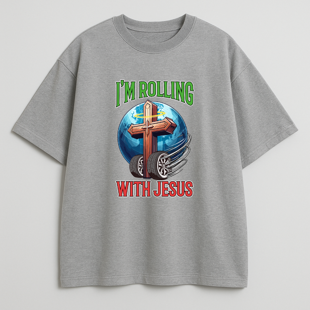 Rolling with Jesus Oversized T-Shirt