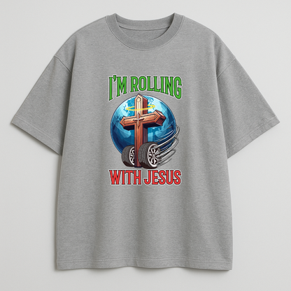Rolling with Jesus Oversized T-Shirt