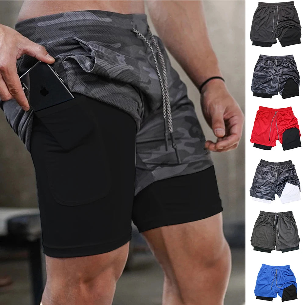 Men’s Multi-Pocket Fitness Sports Casual Workout Shorts