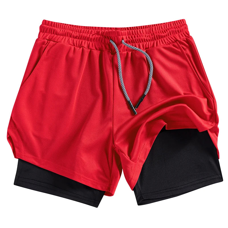 Men’s Multi-Pocket Fitness Sports Casual Workout Shorts