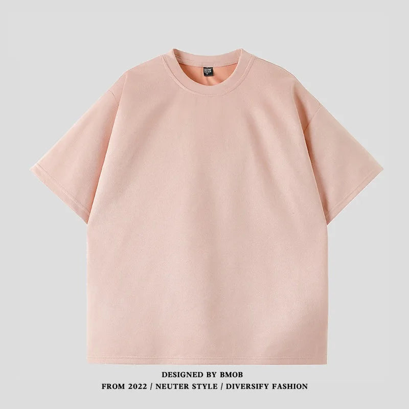 Men's Script/Classic Ultra-Suede Boxy T-Shirt