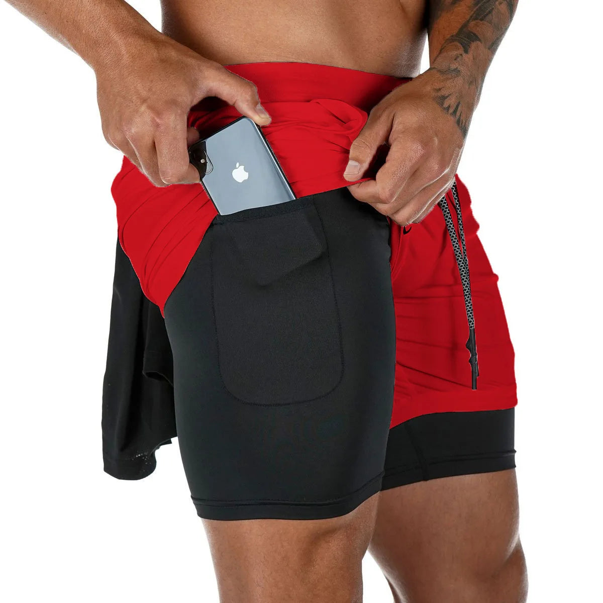 Men’s Multi-Pocket Fitness Sports Casual Workout Shorts