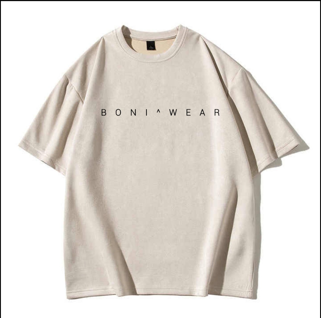 Boniwear Ultra Suede Oversized Tee - Classic Logo