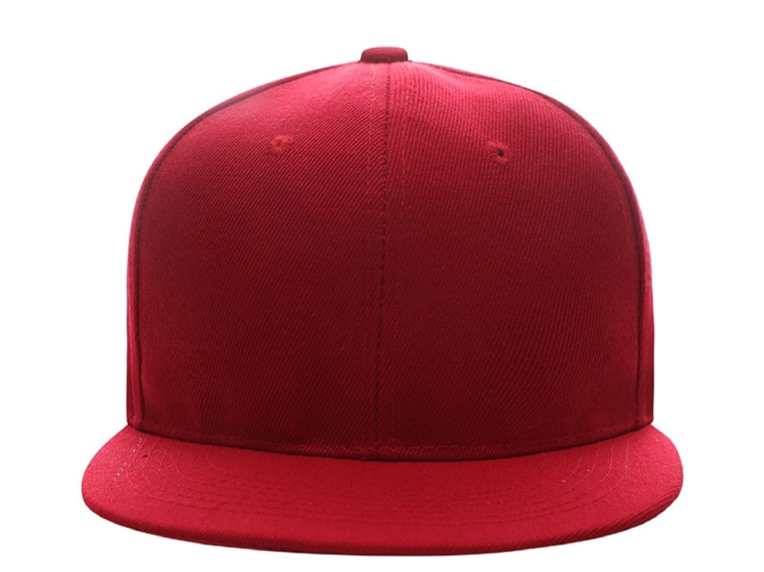Red baseball cap on a white background