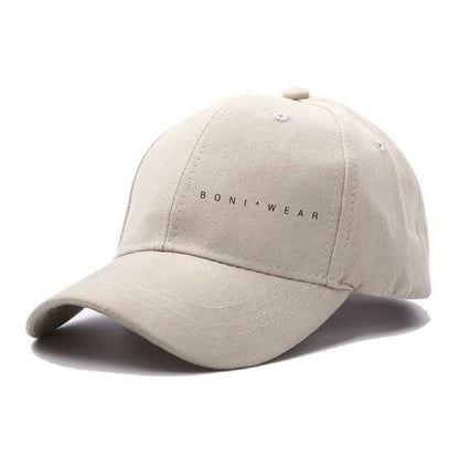 Boniwear Ultra Suede Baseball Cap - Classic Logo Horizontal Front Left