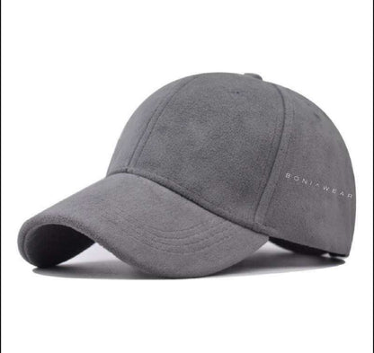 Boniwear Ultra Suede Baseball Cap - Classic Logo Horizontal Front Left