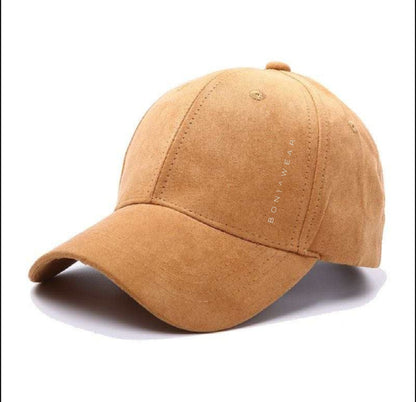 Boniwear Ultra Suede Baseball Cap - Classic Logo Horizontal Front Left